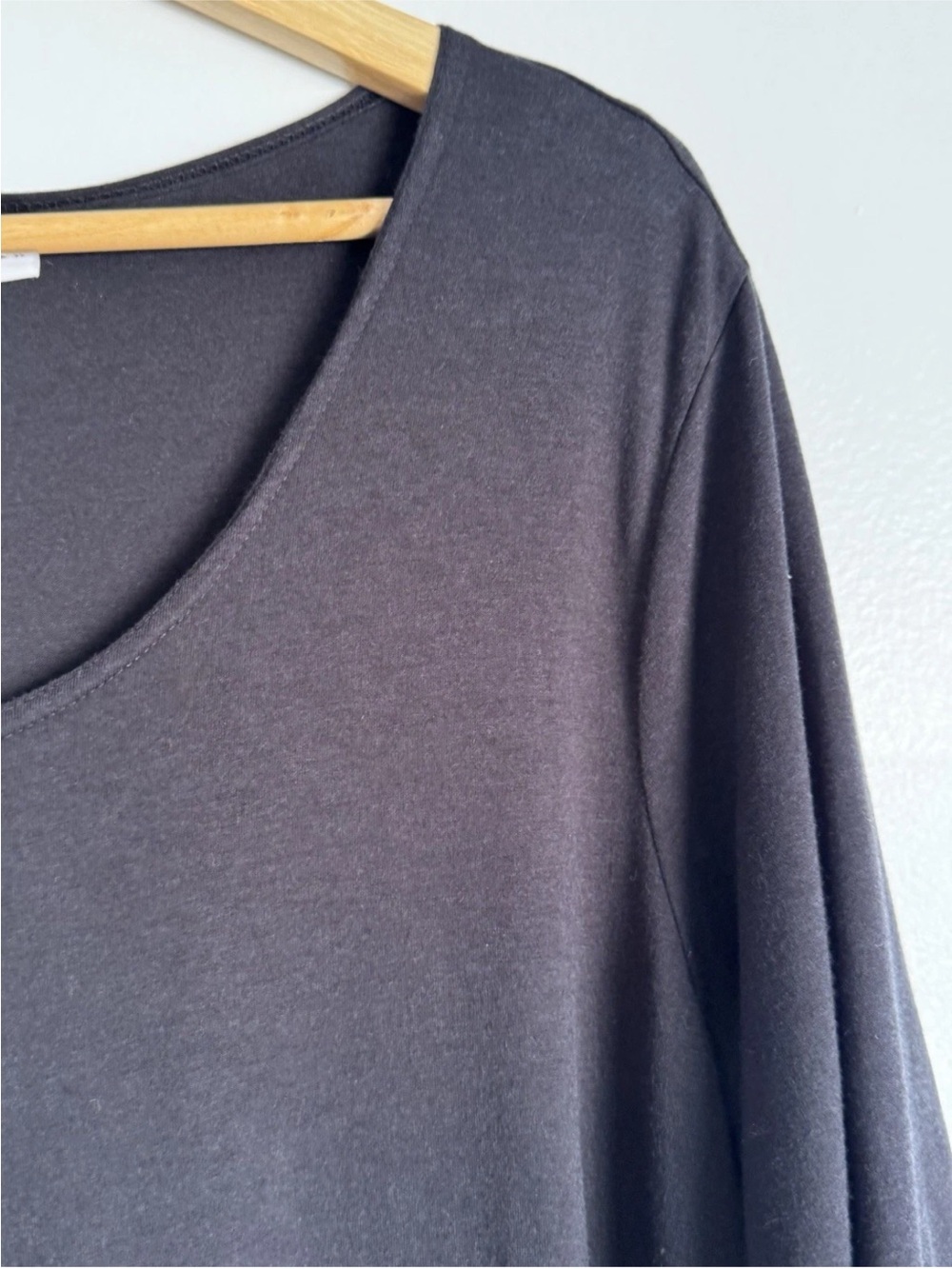 Bryn Walker Womens Asymmetric Moriah Dress XL Black Organic Bamboo Sustainable - Picture 5 of 10